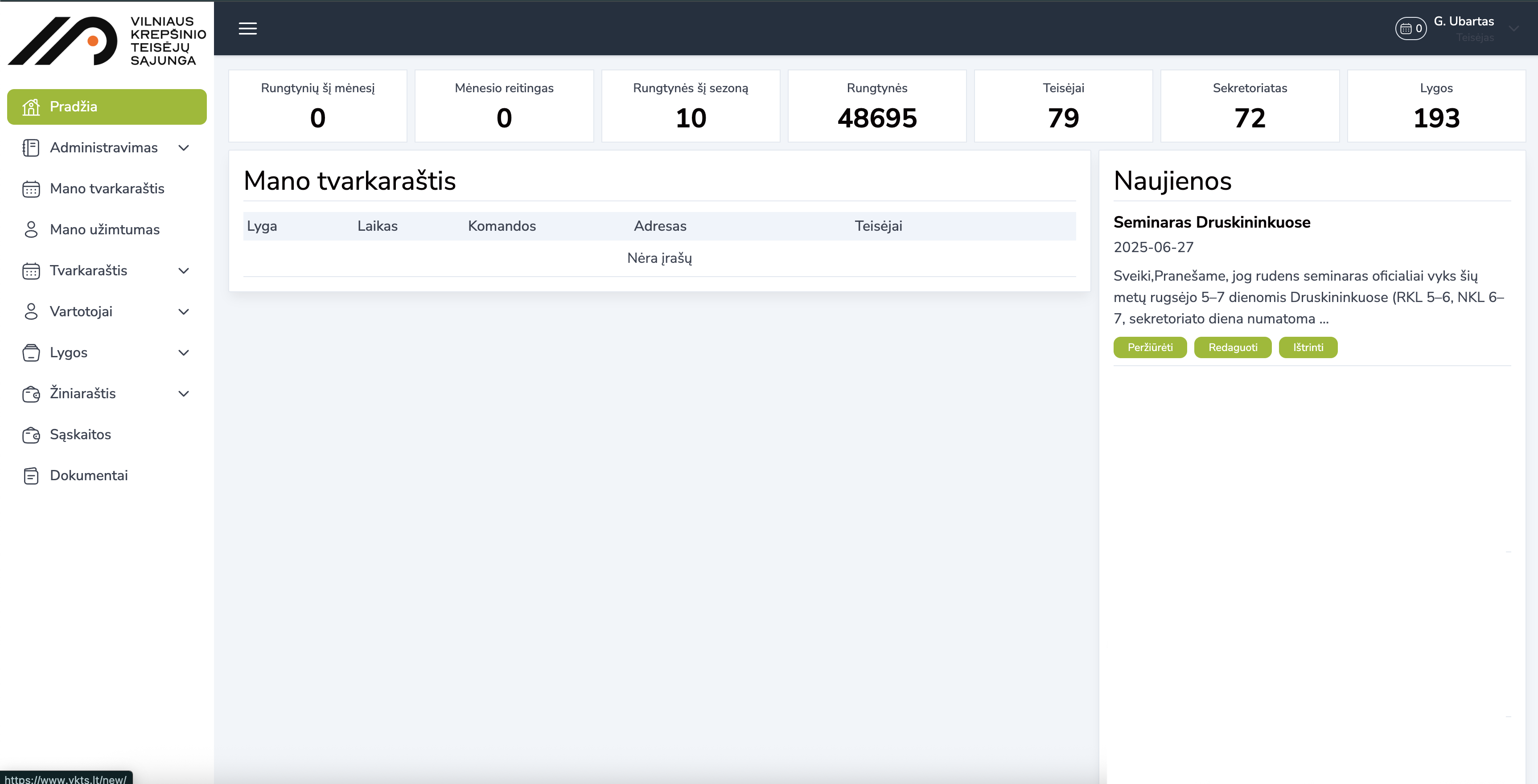 RefereeHub platform